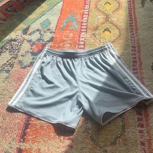 Unisex gray running shorts